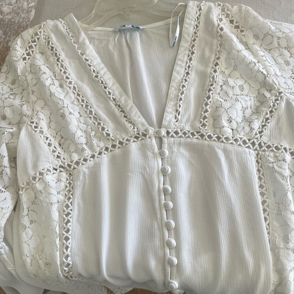 Blue Island Swimsuit Coverup V Neck
Bathing Suit Beach Dress Flowy Swim Bikini - Picture 4 of 5